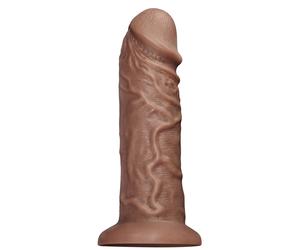 Consolador realista Chubby - 26,5 cm - Marrón, grande, flexible
