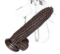 Consolador realista con forma de maíz Didlo con ventosa de silicona, consolador anal, tapón anal, dilatador de vagina, estimulación de próstata, pene, masturbación, juguete sexual para mujeres