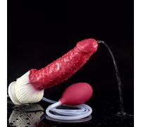 Consolador realista con función squirting - Consolador animal para masturbación - Consolador monstruo alienígena con función de pulverización de agua - Juguete sexual para adultos(C)