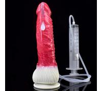 Consolador realista con función squirting - Consolador animal para masturbación - Consolador monstruo alienígena con función de pulverización de agua - Juguete sexual para adultos(B)