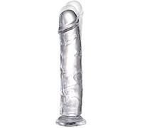 Consolador realista de gelatina con ventosa fuerte, arnés flexible para el pene compatible con juguetes sexuales anales para adultos para mujeres