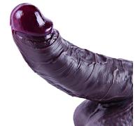 Consolador realista extragrande de 23 cm, de silicona, con forma de pene grueso y curvado, para punto G, juguete sexual anal XL con ventosa fuerte para hombres y mujeres