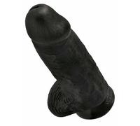 Pipedream Dildo realista King Cock Pene Rechoncho 9 pulgadas Negro