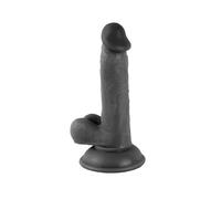 Mr. Rude - Consolador realista con ventosa 17cm (negro)
