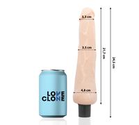 Consolador realistico ragnar autolubricante color carne 24.5cm, Ancho 115 mm, Longitud 335 mm, Profundidad 50 mm, Departamento Couple, Colores Nude