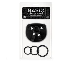 Consolador realístico universal basix rubber works, Ancho 180 mm, Longitud 340 mm, Profundidad 40 mm, Departamento Couple, Poids 0.164 Kg, Colores Negro