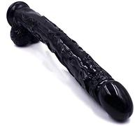 Consolador realmente enorme con ventosa, consolador elástico de silicona realista, real, pene, 42 cm * 5 cm