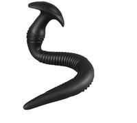Consolador Sexual Anal Extra Largo, Plug Anal, Butt Plug, Silicona Flexible, Sexo Anal, Masaje de Próstata, Masturbación Anal-Vaginal, Dilatador, Juguetes Sexuales Masculinos y Femeninos(Schwarz,S28x2