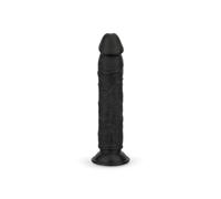 Consolador sin testículos, 22,5 cm, color negro