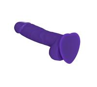 Consolador STRAP-ON-ME 6015902 realista silicona púrpura ventosa 18 cm