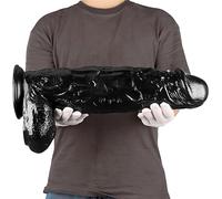 Consolador vaginal anal realista de 46 cm - Masturbador para amantes del fetiche - Ventosa fuerte - Juguete sexual grande para fiestas emocionantes - 12 cm de diámetro