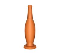 Consoladores anales de gel de sílice de gran tamaño con tapón anal, botella de vino de imitación, masturbador anal con tapón anal grande y juguetes sexuales para el ano(Golden,M)