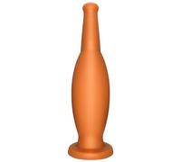 Consoladores anales de gel de sílice de gran tamaño con tapón anal, botella de vino de imitación, masturbador anal con tapón anal grande y juguetes sexuales para el ano(Golden,L)