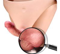 Consoladores con correa Lesbianas Transgénero Transexual Herramientas Extensor de pene hueco para hombres Puños Silicona Gay Consolador invisible Bragas Use Butt Plug sexuales para mujer y hombre(Hohl