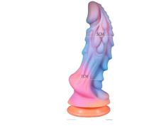 Consoladores de dragón for mujeres, consolador monstruo grande, Animal falo alienígena, consolador de fantasía, juguetes anales, consolador luminoso grueso(Luminous Dildo)