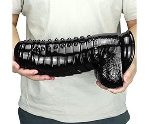 Consoladores monstruosos de gran tamaño Consolador realista PVC Tapón anal grueso Butt Plug Dilatador del ano con ventosa Masajeador de vagina de próstata grande Masturbación Juguete sexual, Negro