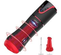 -Cọnşólådõręș Pḕñę Masturbador Masculino Juguetes Eróticos para Adultos Potente Vagina 3D para Masturbator Fuerte Ventosa con 360° Succión Y 10 Vibración, Fácil de Limpiar Erótico Juguete Sexual