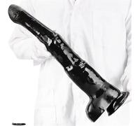 Consoladores Realistas - Diseño de Caballo Extra Largo de 47 cm con Ventosa Fuerte - Consolador Animal XXL - Juguete Sexual Grande para Adultos y Parejas