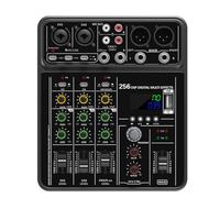 Consolas mezcladoras de sonido portátiles profesionales de 4 entradas para podcasting, actuaciones en escenario, aplicación de estudio en casa