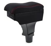 Console Box Para Fiat 500 Caja Reposabrazos Centro Interior Compartimento Reposabrazos Coche Caja Almacenamiento Central USB Auto(B6 3 USB)