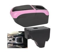 Console Box Para Peugeot 2008 Para Peugeot 208 2019 2020 2021 2022 2023 2024 Reposabrazos Caja Reposabrazos Caja De Almacenamiento Coche(Black Pink)