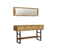 Console com efeito madeira