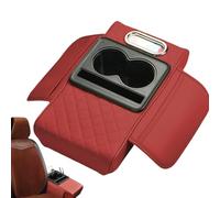 Console Cover - PU Leather, 13.78x2.95x8.27in Console Pad Spill-Resistant | Elastic Fit Car Armrest Protector, Interior Consoles Mat For Pet Owners, Daily Drivers, Coffee Lovers, Car Detailing