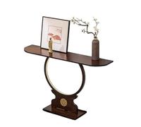 Console Meuble Entrée Table d'appoint D'entrée étroite Décorative en Bambou, D'appoint de Présentation d’Appoint (120)