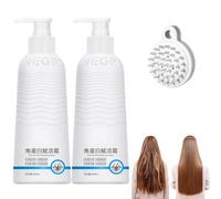 Consolidateh Keratin Revitalizing Cream, Keratin Enrichment Cream, Keratins Boost Awakening Hair, Strengthening Smoothing Leave-In Conditioner For Women (2PCS)