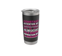 Constant Attention By A Good Nurse Funny Nursing Nurses Vaso térmico de acero inoxidable de doble pared
