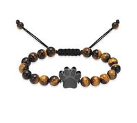 constantlife Pulsera de cremación para cenizas de mascotas, brazalete con colgante de pata de perro, acero inoxidable, urna conmemorativa, 10 inch, Metal, acero inoxidable