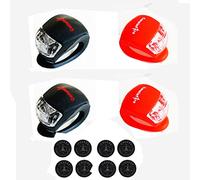 Constefire 4 Piezas LED Clip-On Silicon Band Luces de Bicicleta Lámpara Luz LED para Bicicleta Super Brillante Luz Bici Frontal y Trasera ，Satisfacción al 100% y ¡Libre de Riesgos! (4PCS-2colores)