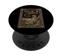 Constelación de Cartas del Tarot de Gryphon Celestial PopSockets PopGrip Adhesivo