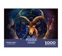 Constelación Rompecabezas de 1000 Piezas Los Doce Signos Zodiacales Rompecabezas para Adultos y Niños Mayores de 12 Años Desafiante Colorido 100% Cartón Reciclado