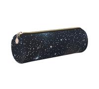 Constellation Star Clusters Galaxies - Estuche de piel con cremallera para bolígrafos y lápices, bolsa suave de grano