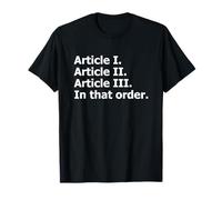 Constitución de Estados Unidos Separación Constitucional de Poderes Camiseta