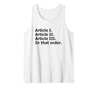 Constitución de Estados Unidos Separación Constitucional de Poderes Camiseta sin Mangas