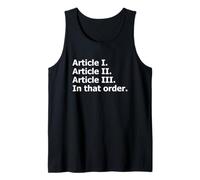 Constitución de Estados Unidos Separación Constitucional de Poderes Camiseta sin Mangas