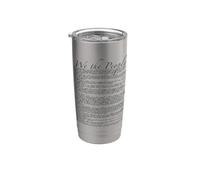 Constitución de los Estados Unidos la Declaración de Derechos Vaso térmico de acero inoxidable de doble pared