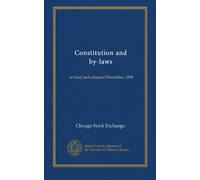 Constitution and by-laws: revised and adopted December, 1898