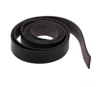 Construcción de cinturón simplificada, resistente y fiable, correas desmontables de tamaño a un ancho robusto de quince milímetros por dos metros de longitud (negro)