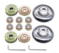 Construcción de metal robusta en este kit de accesorios para cortacésped de 14 piezas que garantiza fiabilidad y rendimiento duraderos