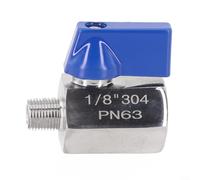 Construcción robusta de la mini válvula de bola de acero inoxidable 304 que hace que sea para múltiples escenarios de aplicación (1/8)