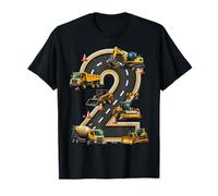 Construction 2nd Birthday Boy Excavator Dump Truck Camiseta