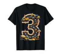 Construction 3rd Birthday Boy Excavator Dump Truck Camiseta