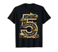 Construction 5th Birthday Boy Excavator Dump Truck Camiseta