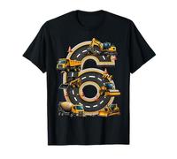Construction 6th Birthday Boy Excavator Dump Truck Camiseta