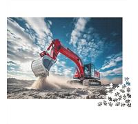 Construction Excavator Jigsaw Puzzles 1000 Piece Papel Reciclado Work Site Puzzle para Niños y Niñas de 6 Años en Adelante Educational Game Challenge Fun Family Game 70x50cm/1000pcs