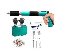 Construction Power Nailer - 36x27x7cm Stainless Steel Handheld Tool, Durable Compact Nailer with Non-Slip Handle | Precision Fastening Accessory for Wood Diy Carpentry Workshop Professional Tasks