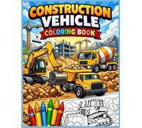 Construction vehicle coloring book